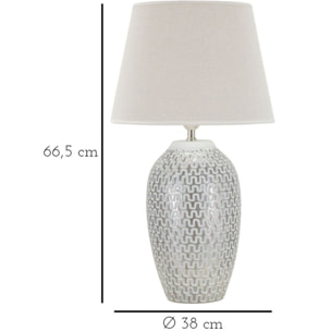 LAMPADA DA TAVOLO RESINA WAVE CM Ø 35X65