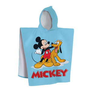 Cape de bain imprimée 100% coton, DISNEY HOME MICKEY BLUE
