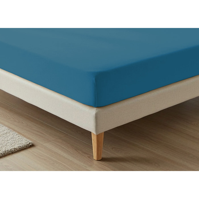 Lenzuolo Sotto Con Angoli No Stiro Tinta Unita Francesca Petrolio