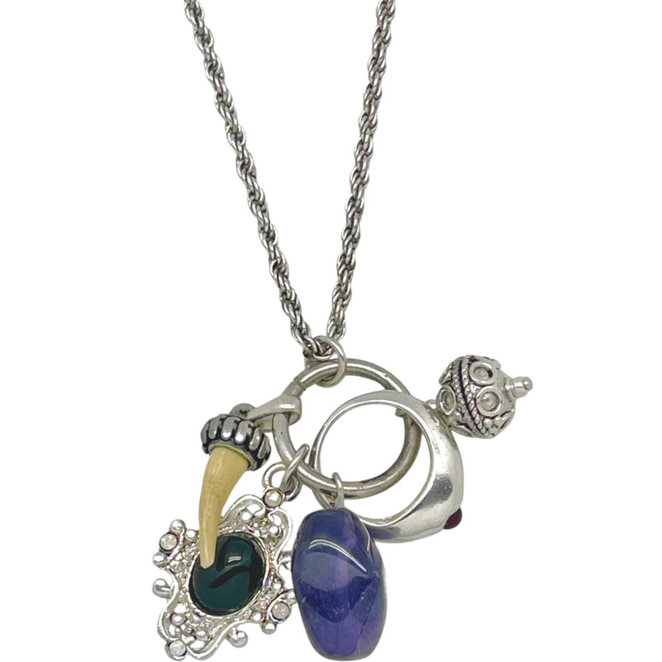 Collar Trinity Drift en plata 10µ charms