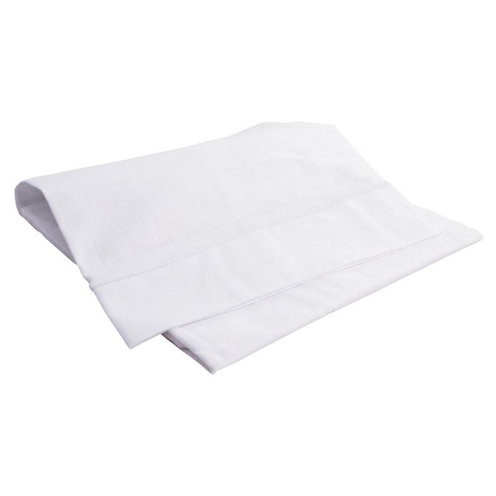 Drap plat avec point bourdon - Blanc