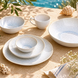 Lot de 6 assiettes creuses, NUAGE