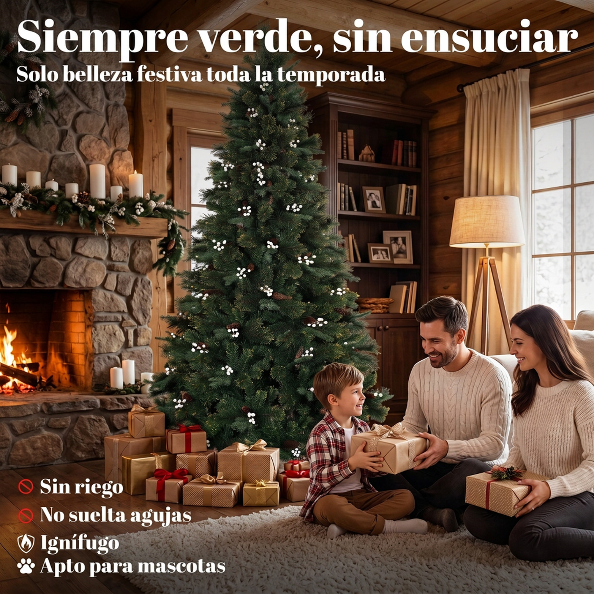 HOMCOM Árbol de Navidad 220 cm, Árbol de Navidad Artificial con 1116 Ramas y Base Metálica Plegable, Frondoso, Montaje Rápido, Sistema con Bisagras, Decoración Navideña para Salón, Interior, Verde