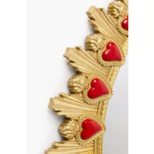 Miroir coeur enflammé 81cm Kare Design