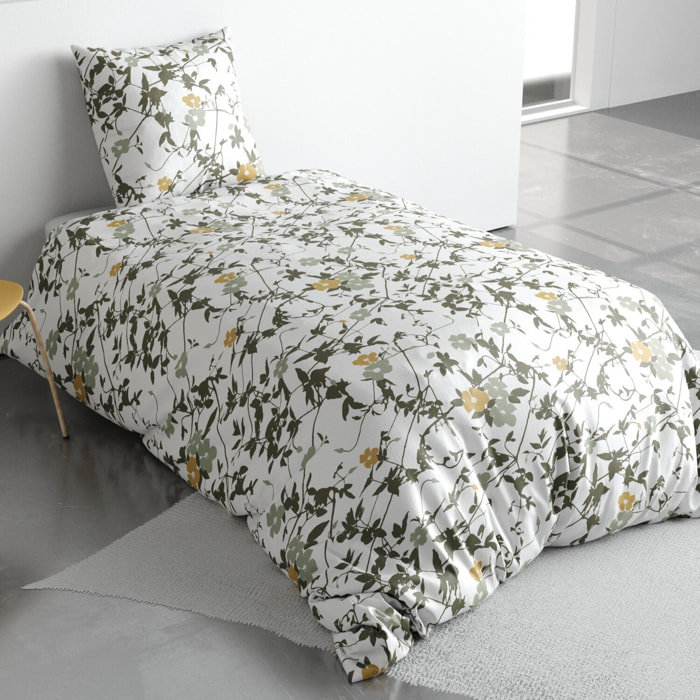 Parure housse de couette 2pcs 100% coton 57fils hoya