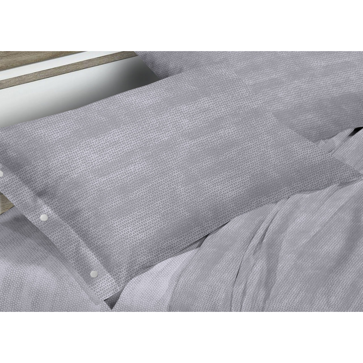 Completo Lenzuola 100% Cotone Bon Bon Grigio