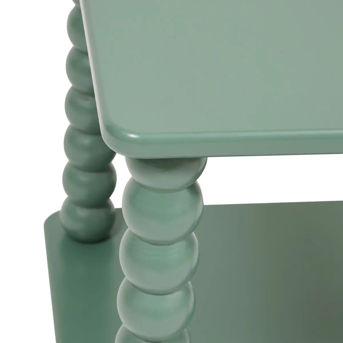 Table d'appoint Chamlo vert olive 40x40cm