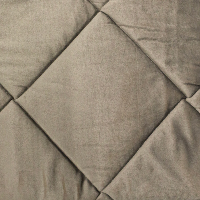 TRAPUNTA INVERNALE MATRIMONIALE IN VELLUTO TORTORA PRODOTTO ITALIANO