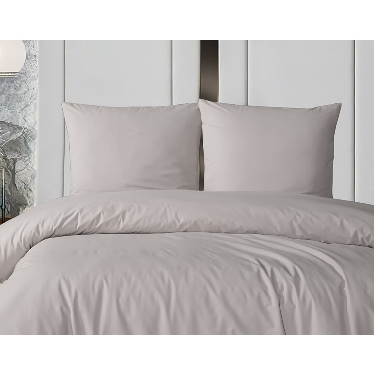 Parure housse de couette et taie(s) oreiller 100% Coton