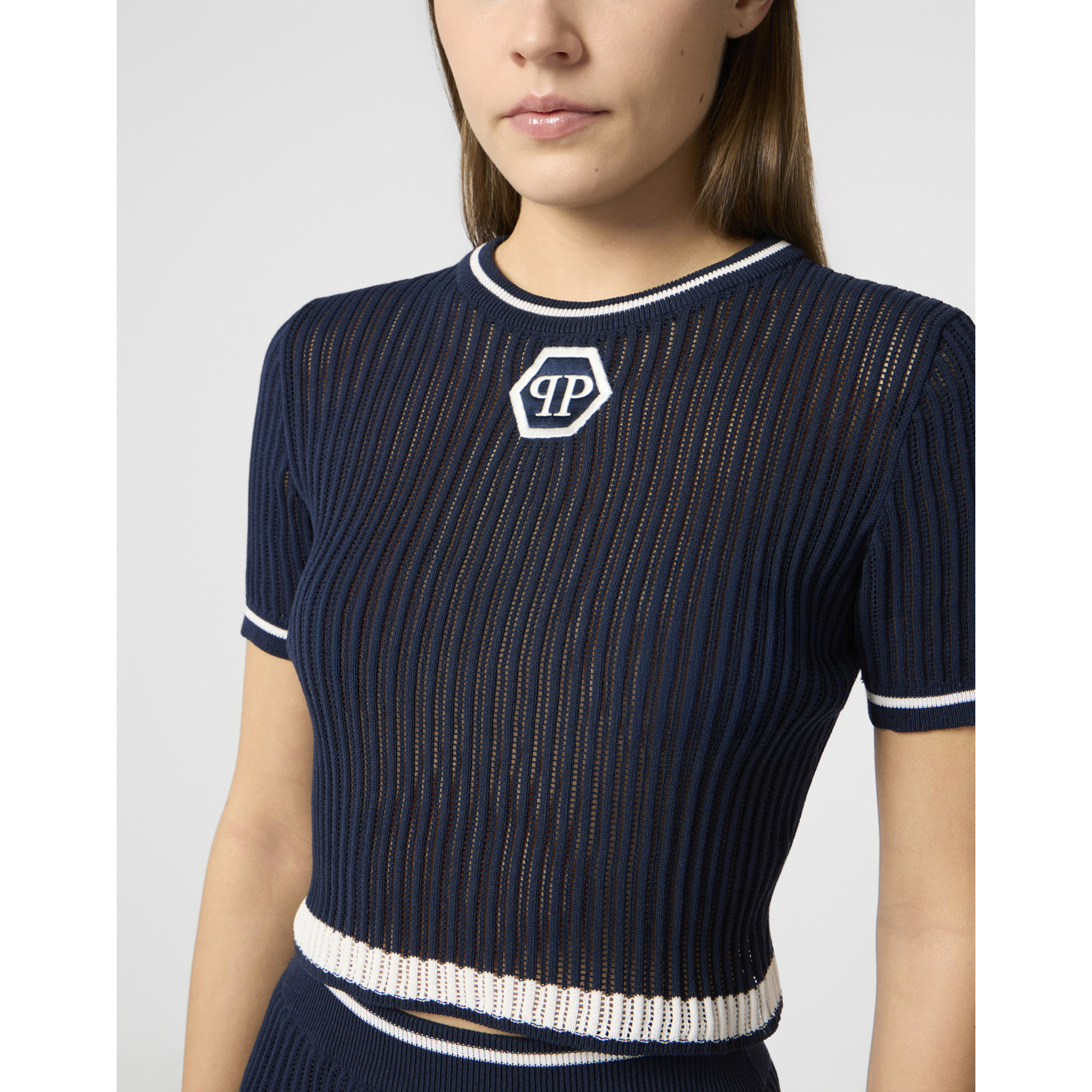 PHILIPP PLEIN Sexy Pure Fit T-Shirt Hexagon