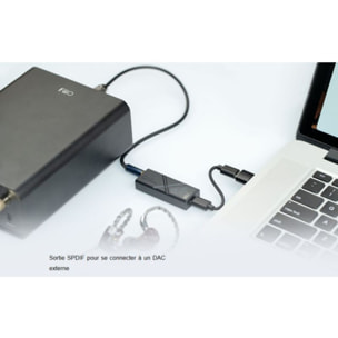 DAC audio FIIO Ampli portable KA13 USB-C Silver
