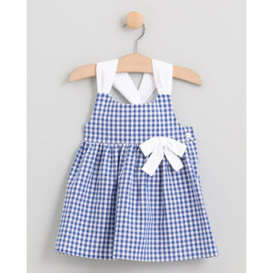 VESTIDO BAÑO VICHY AZUL