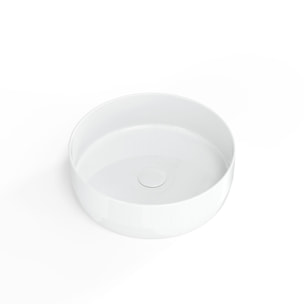 Vasque à poser Infinitio 39 x 39 x 12 cm sans trop-plein, blanc mat (SATINF3939M)