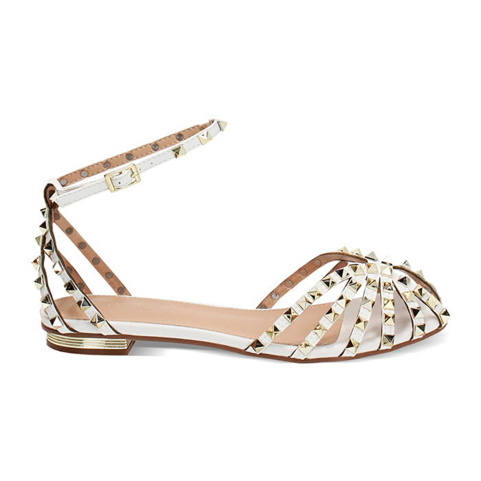 Ballerine slingback donna bianche