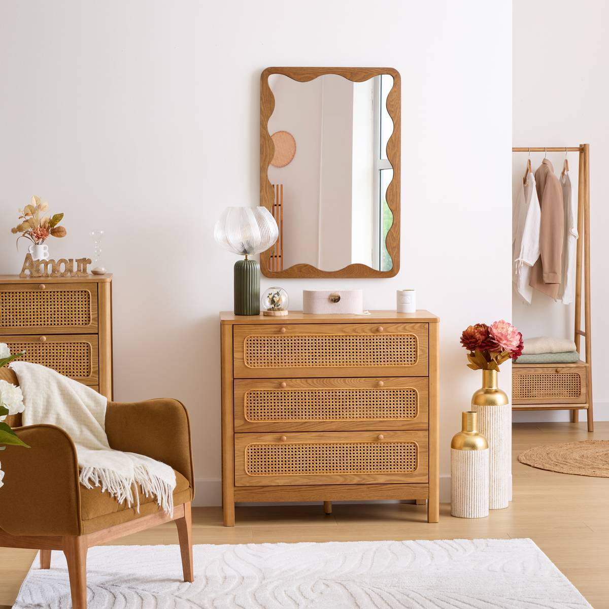 Commode Tiria marron 90x45cm