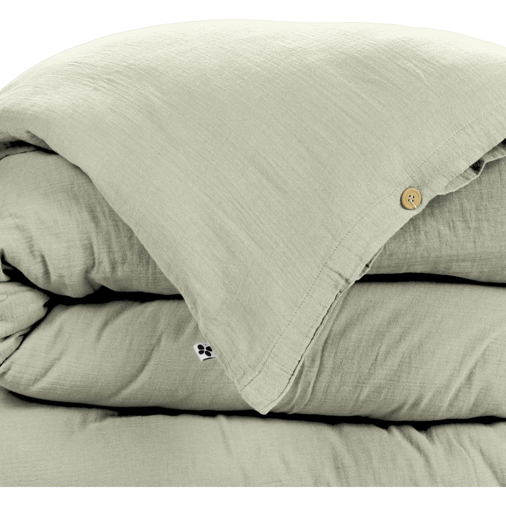 Housse De Couette 100% gaze De Coton Vert D'eau