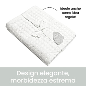 Set asciugamani bagno in cotone - BIANCO