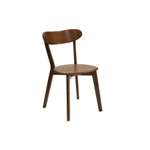 Chaises vintage bois foncé (lot de 2) DOVE