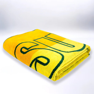 Serviette de plage éponge velours Jacquard - Yari - 140x180cm - 400g/m²