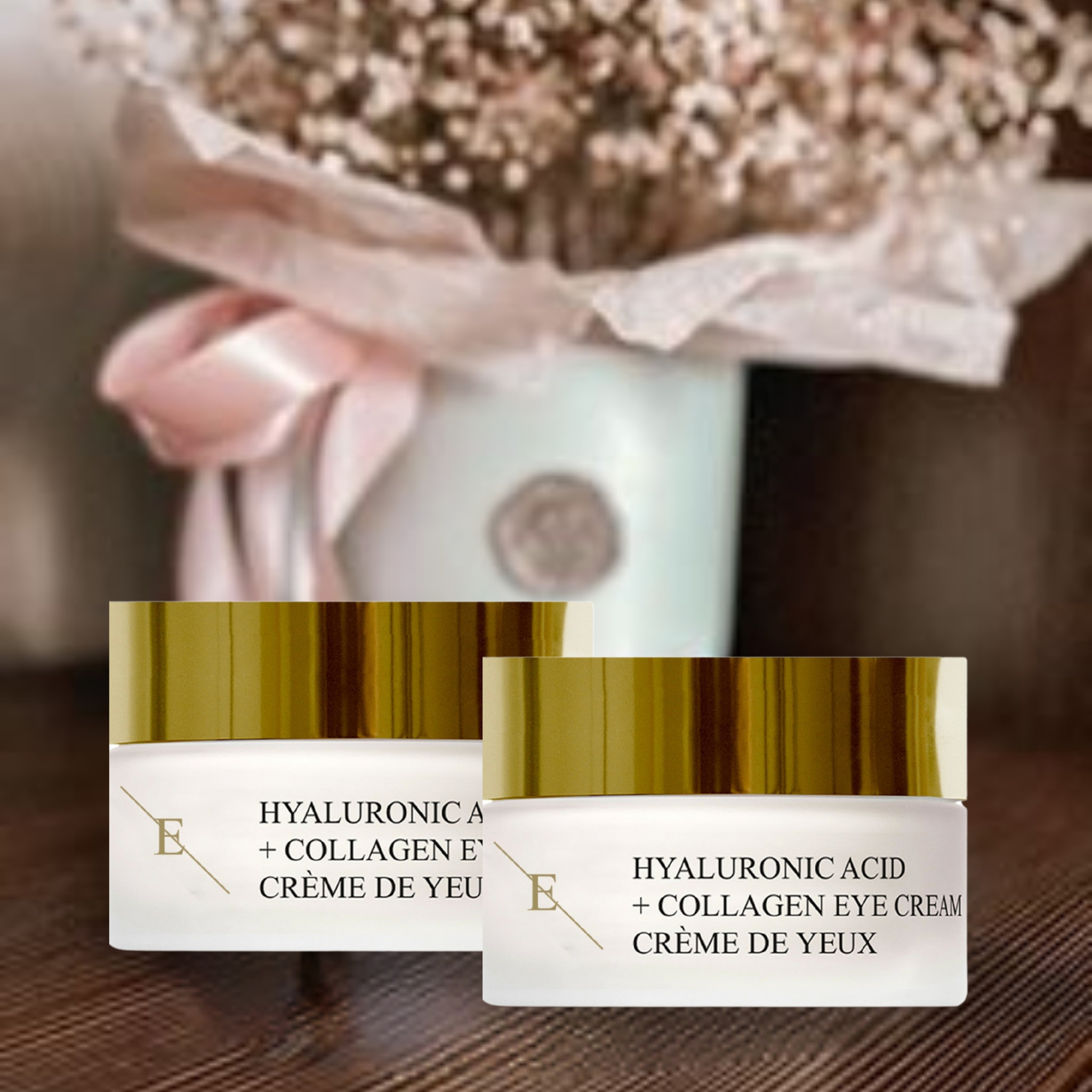 Crema para ojos Pro Age con ácido hialurónico y colágeno 2x 30 ml