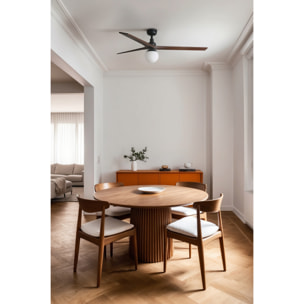 KLIM L Ventilatore a soffitto  nero/noce E27