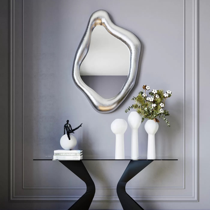 Miroir Hologram argenté Kare Design