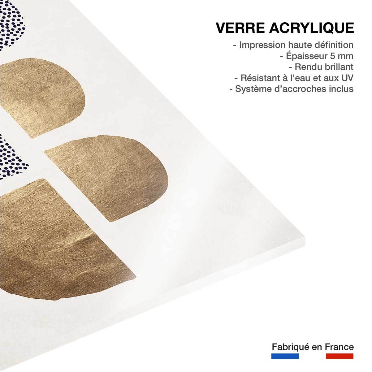 Tableau dessin Bauhaus Glitter Tableau plexiglas