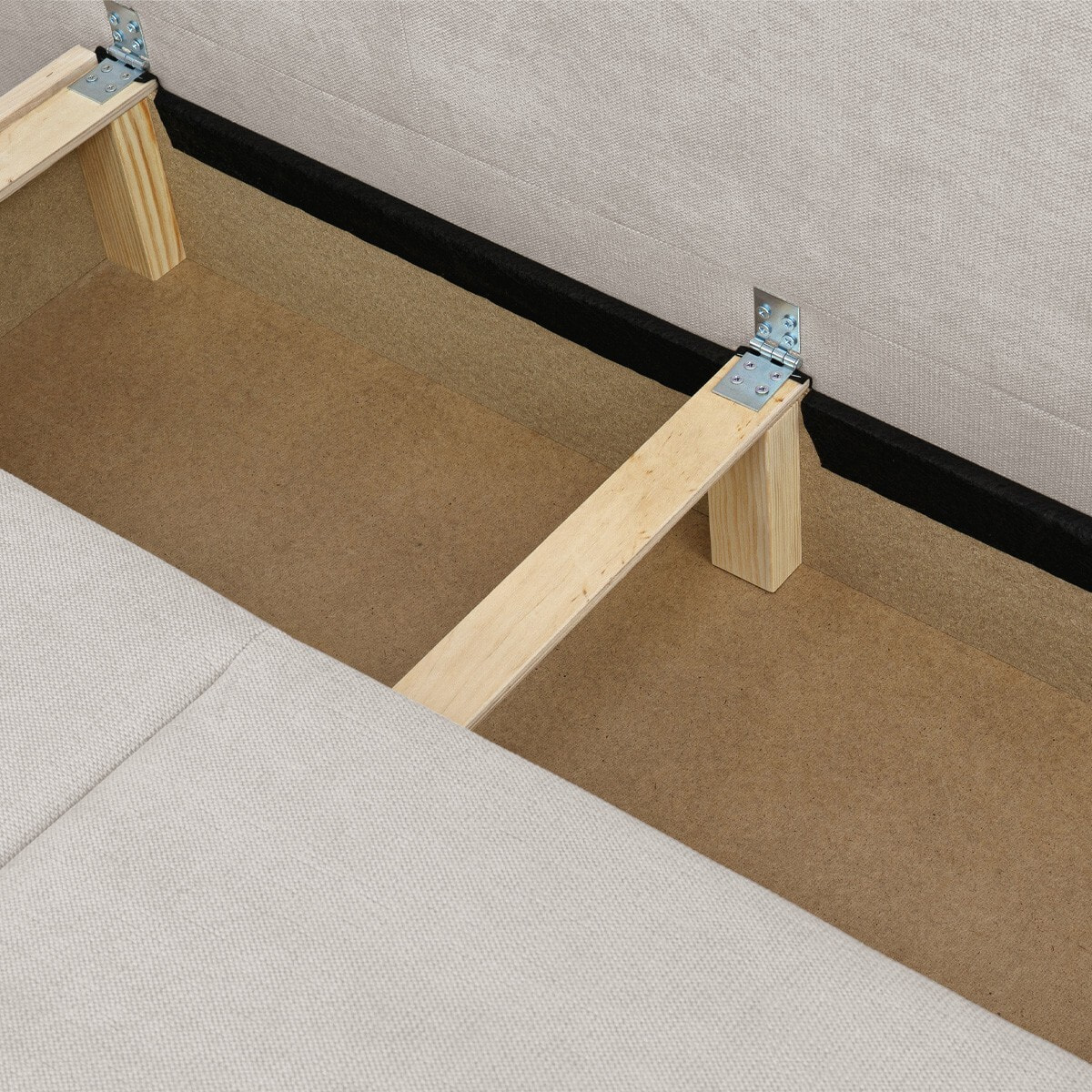 Canapé convertible 3 places en tissu chenille - LARIA