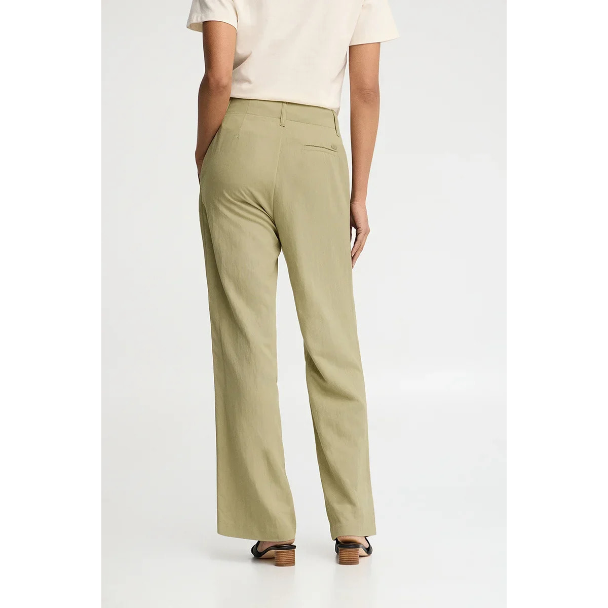 Pantalón gris piedra de corte recto con logo Polo Club