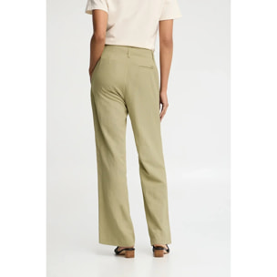 Pantalón gris piedra de corte recto con logo Polo Club