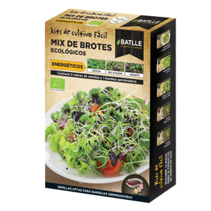 Mix de brotes energéticos ecológicos con bandeja germinadora Batlle