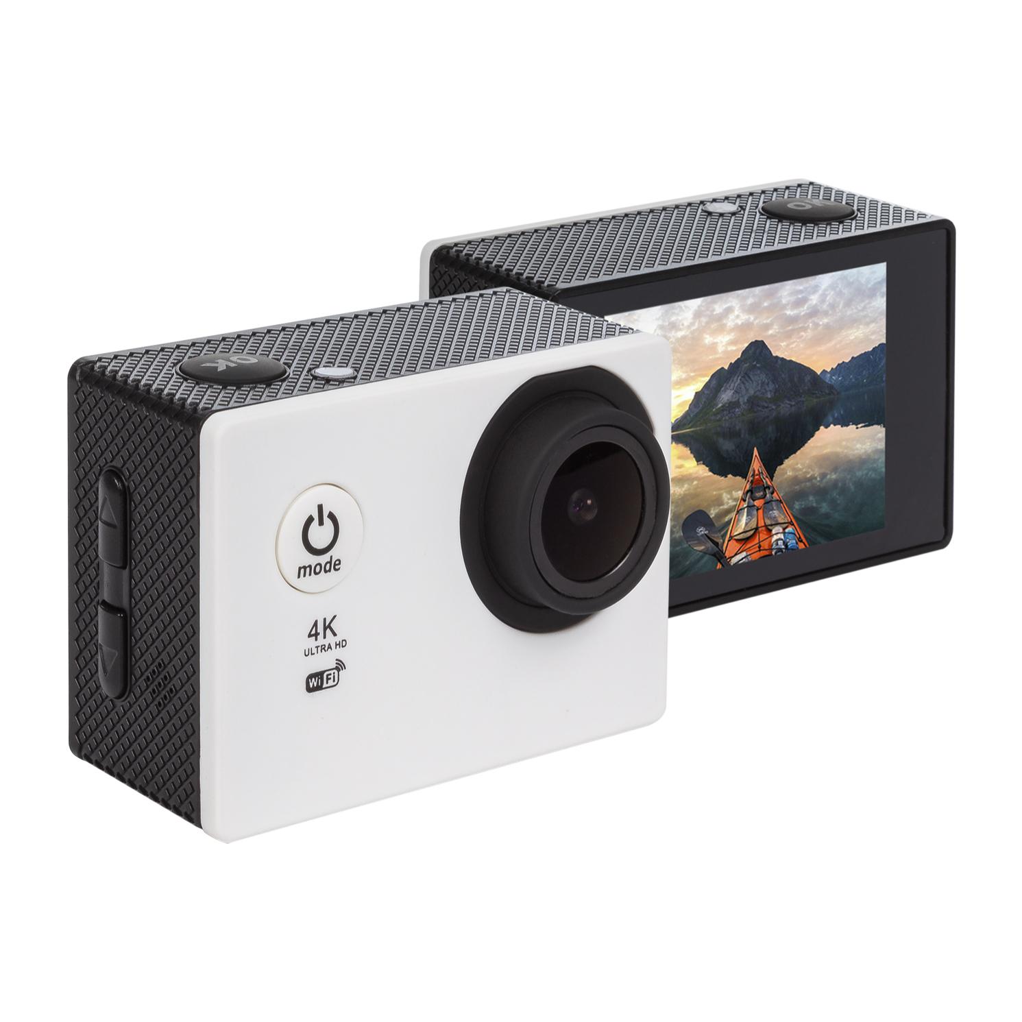 Fotocamera sportiva Garrix 4K con WIFI, batteria da 900 mAh e impermeabile fino a 30 m con custodia impermeabile.