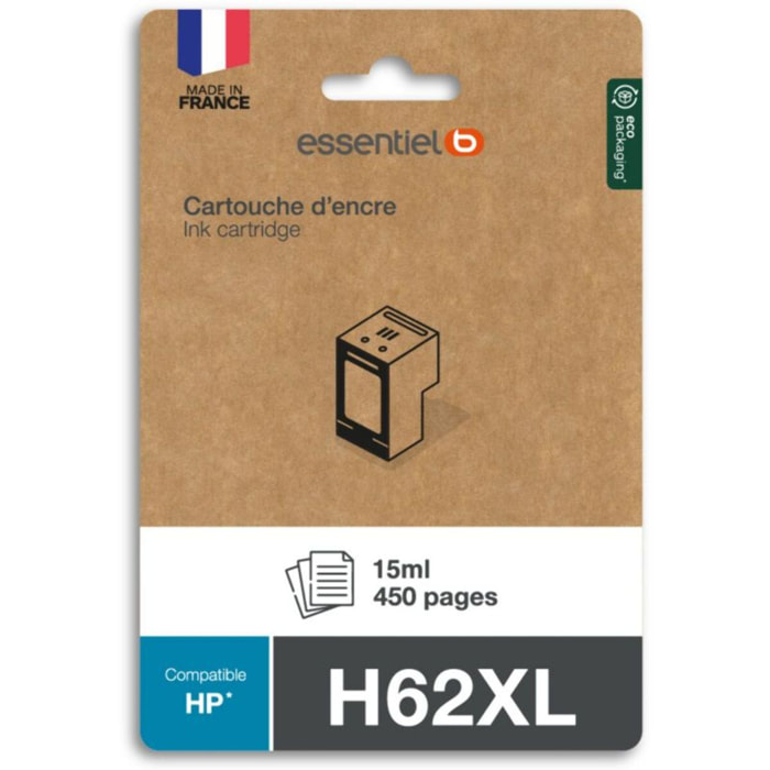Cartouche d'encre ESSENTIELB H62 XL NOIR