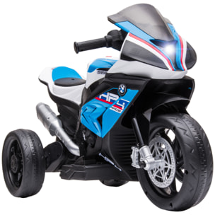 Moto Eléctrica BMW HP4 para Niños de +18 Meses 6V con Música 82,5x42x54 cm Azul