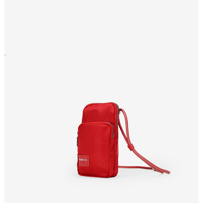 Bolso pequeño rojo para móvil