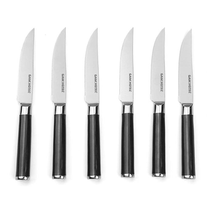 Set 6 couteaux à steak - "Steel"