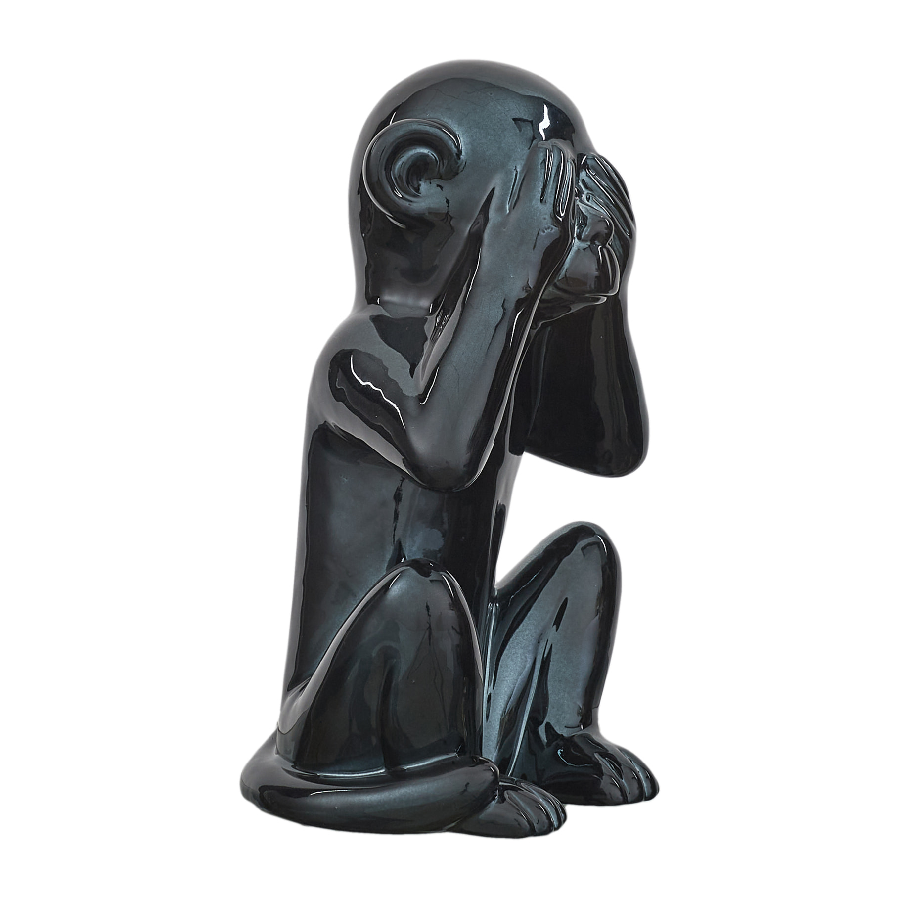 Statue Singe Noir H30cm