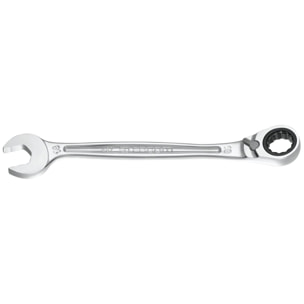 FACOM Clé Mixte à Cliquet Plate 11 mm - 467B.11 - Compact Et Réversible Par Levier