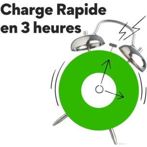 Chargeur de batterie GP + LR06 AA x4 2100mAh + station de charge