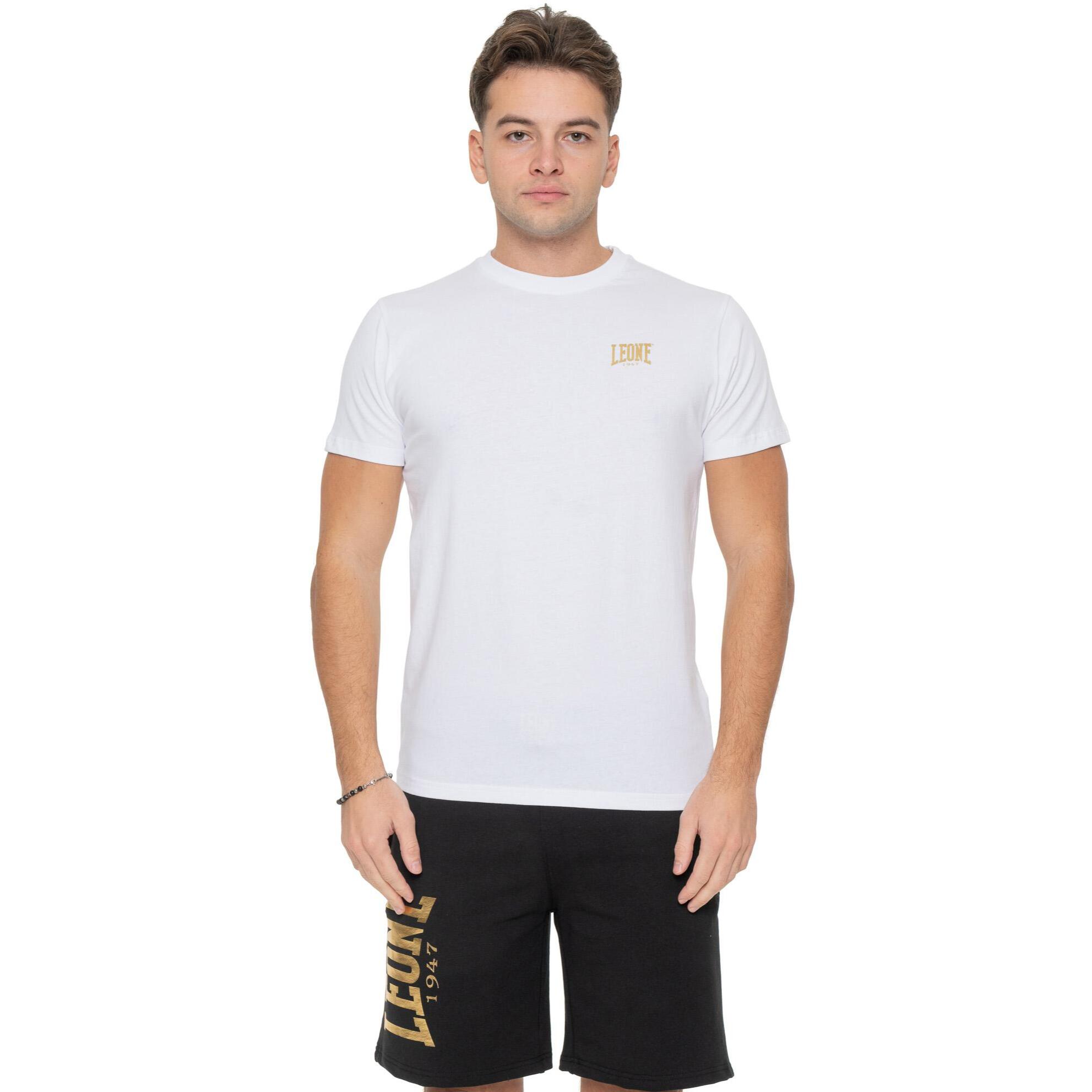 Camiseta dorada de manga corta para hombre