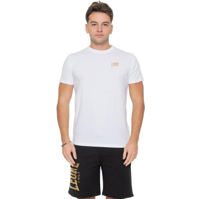 Camiseta dorada de manga corta para hombre