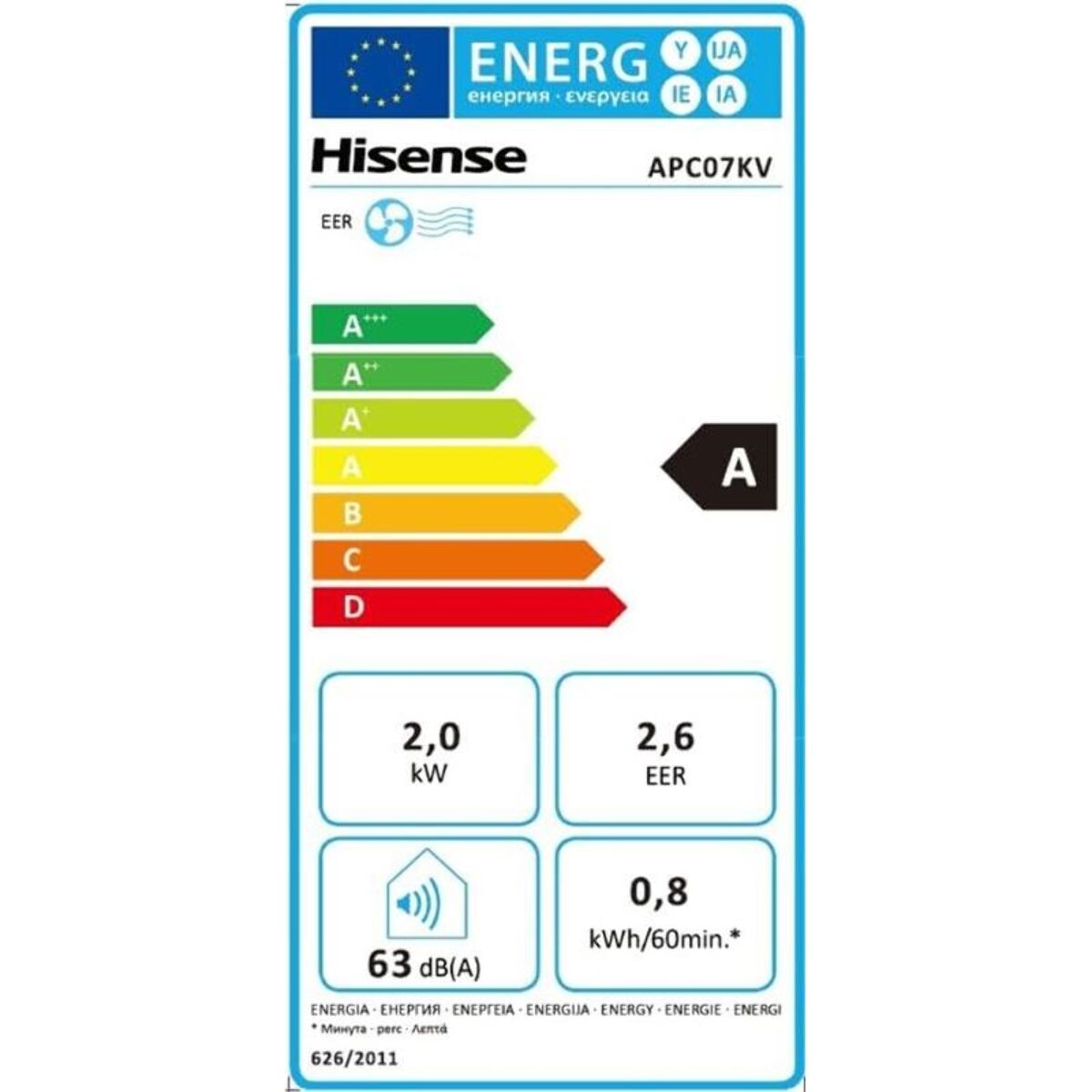 Climatiseur HISENSE APC07KV