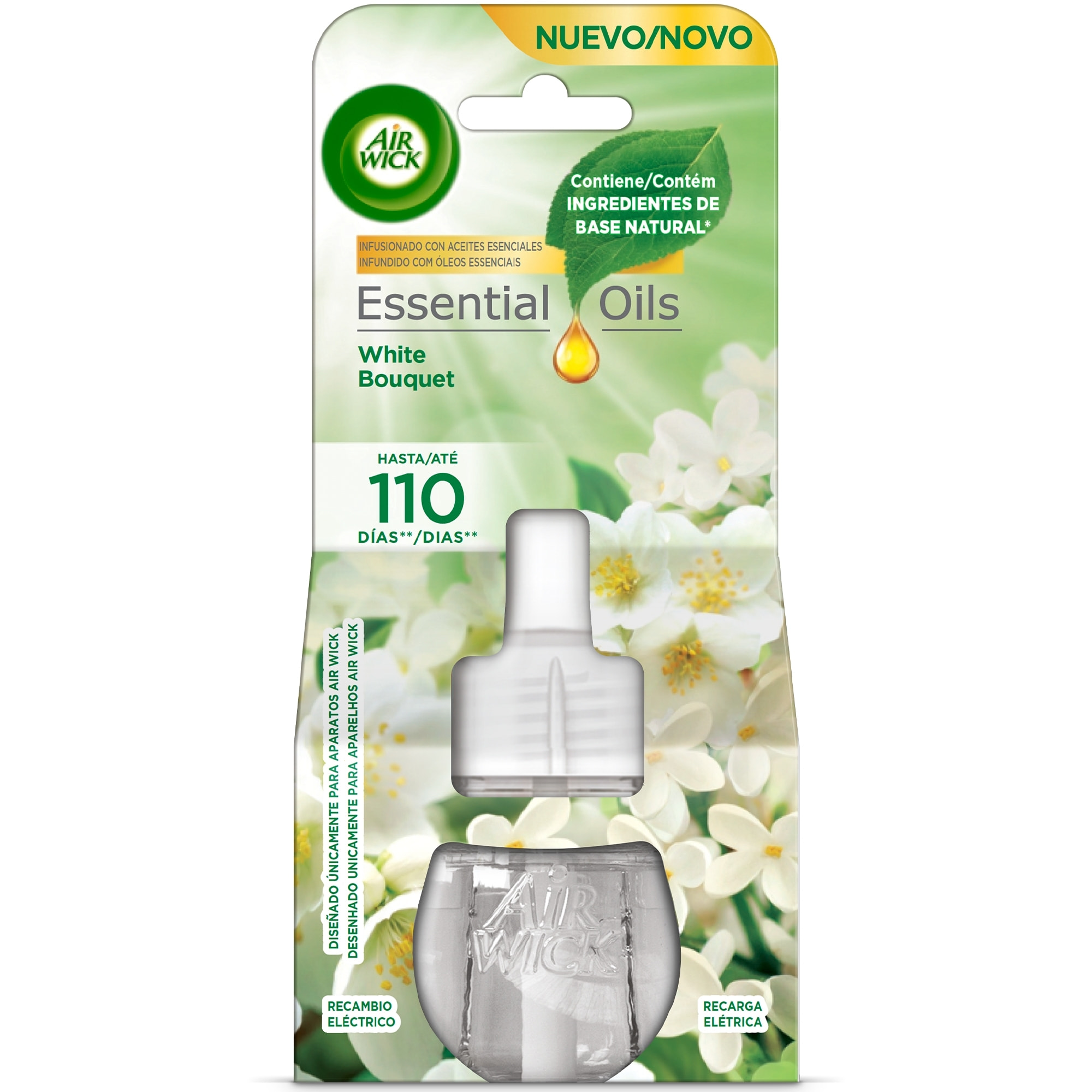 Air Wick Eléctrico - Ambientador para casa con aroma a White Bouquet - Recambio