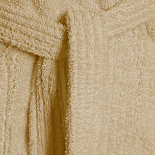 Bassetti Morbido Accappatoio 360 gr con Cappuccio 100% Cotone Uomo Donna Spugna Taglie Forti - ITALY Designed - Collezione VIVIAN - CORDA 4P