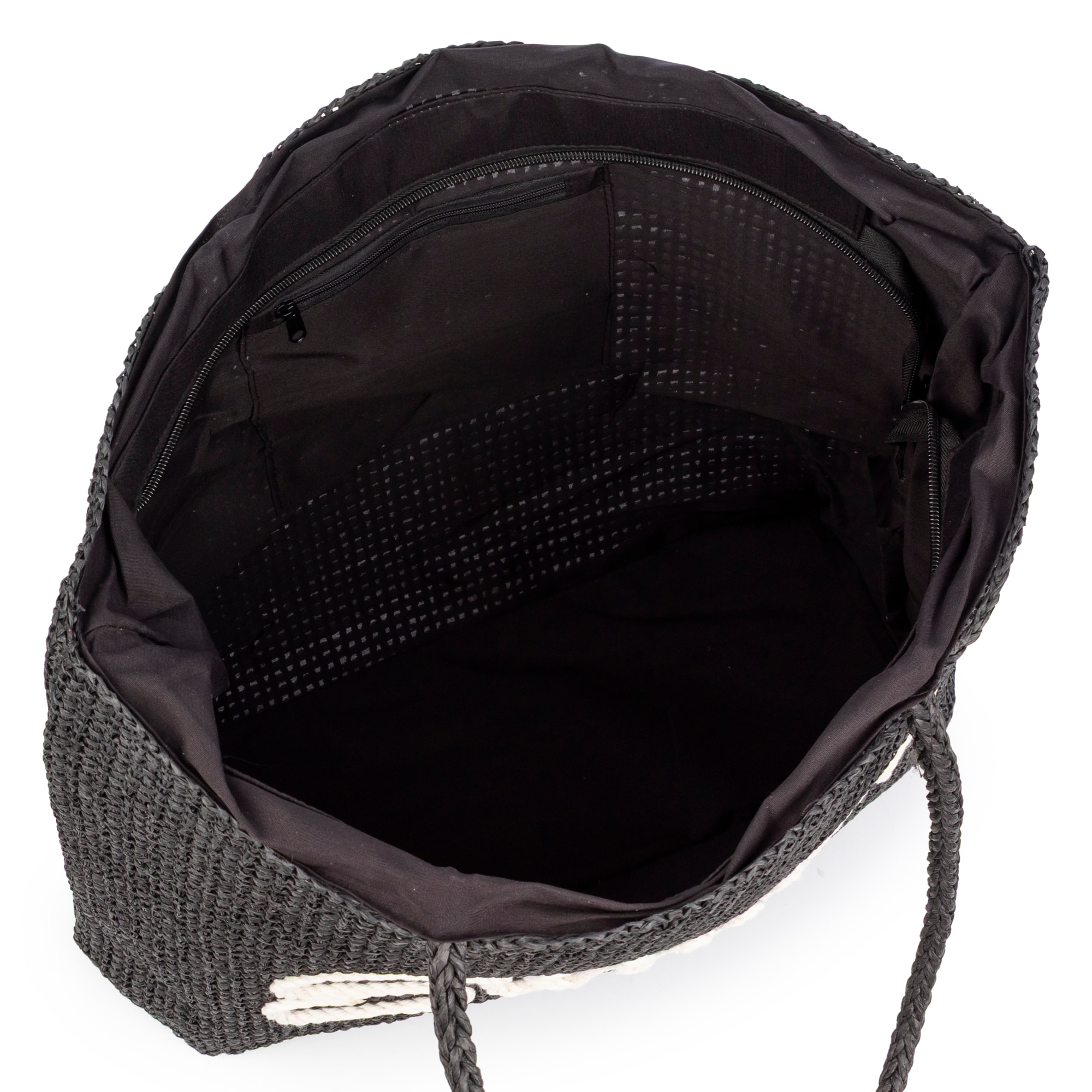 Bérgamo Bolso de mano Mujer. Fabricado en paja trenzada diseño "Summer".