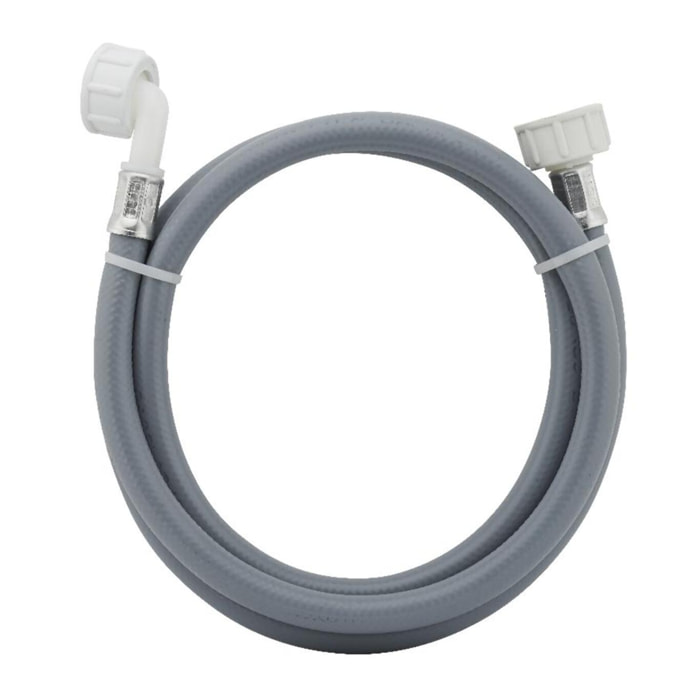 Flexible d'alimentation de machine à laver en caoutchouc double femelle F3/4' (20x27) dont 1 coudé NOYON & THIEBAULT - L 2.50 mètres - 1878S-SC1