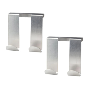 Ensemble de 2 Crochets doubles pour porte Fackelmann Tecno