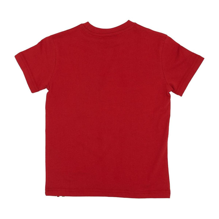 Camiseta de manga corta con estampado y logotipo básico.