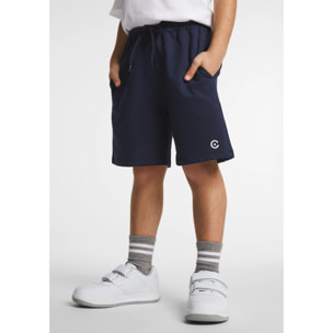 Shorts Básicos de Niños de Algodón en Azul Marino