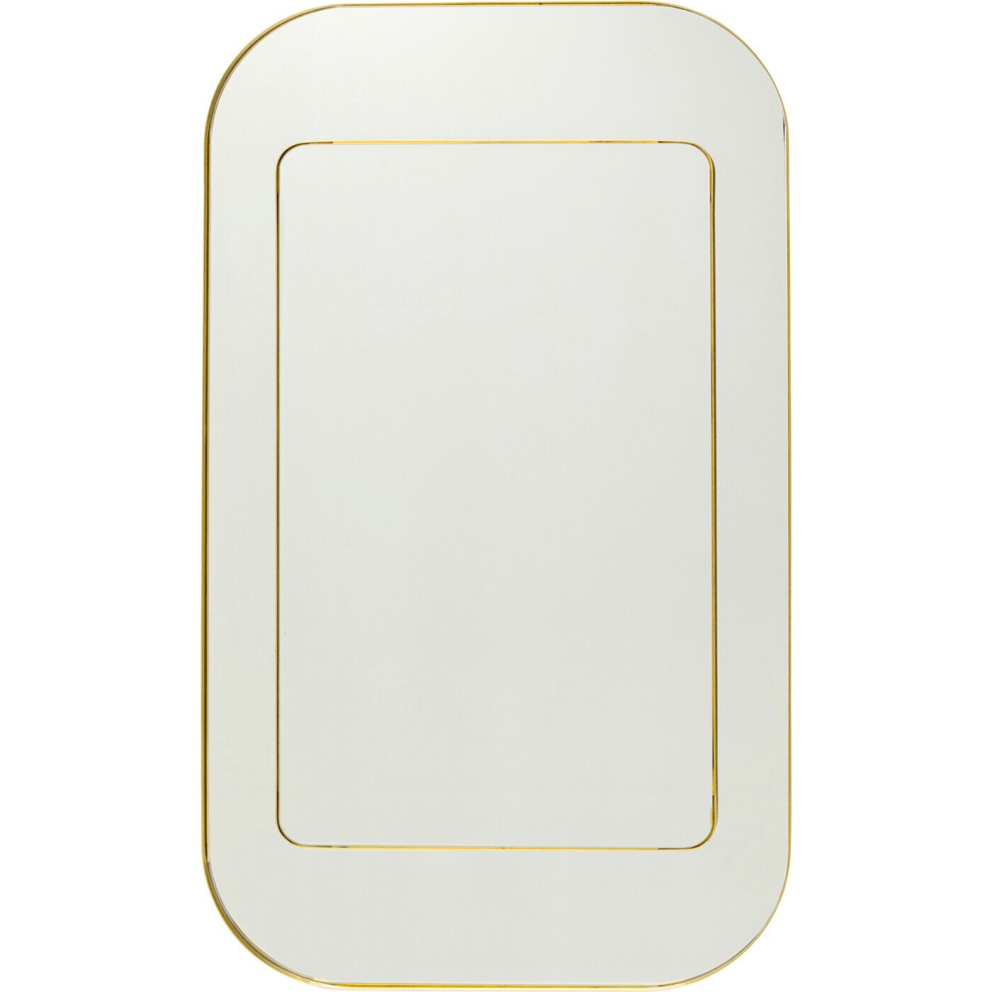Miroir Double Row doré Kare Design